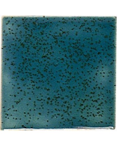 Kwastglazuur blauw-groen spikkel glanzend 9568